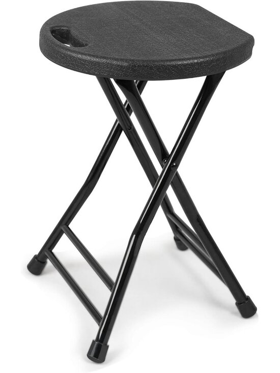 Other - Portable Folding Stool with Handle, Non-Slip Feet, Indoor/Outdoor Use, Compact